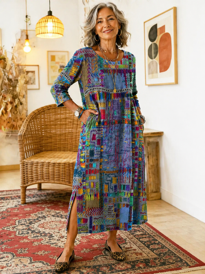 Eliana | Printed Midi Dress