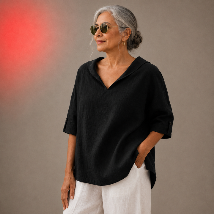 Renee - V-Neck Casual Linen Shirt