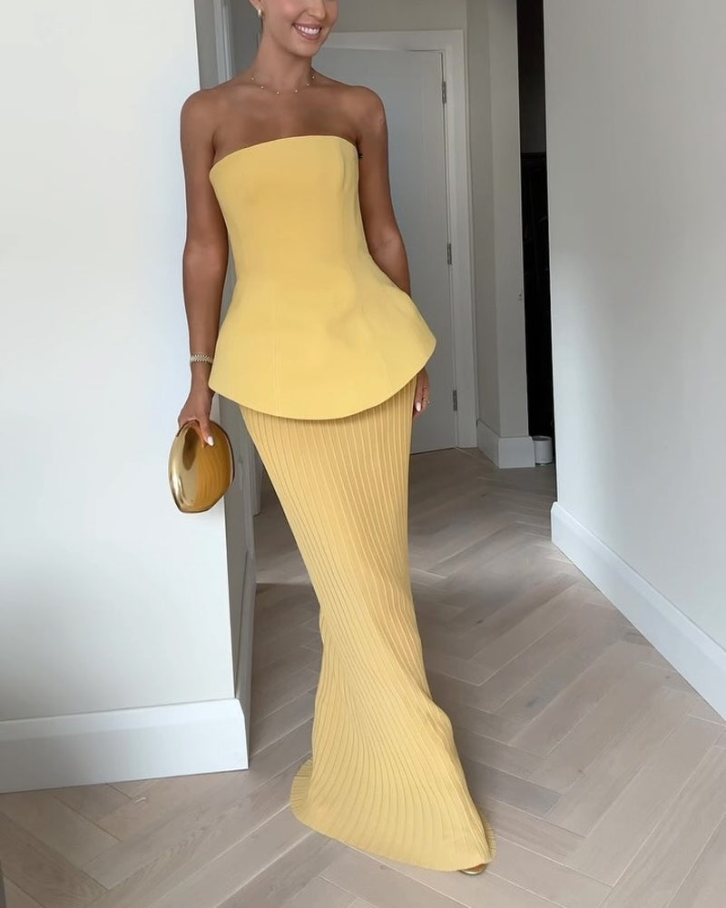 Camila | Strapless Elegant Wedding Guest Dress