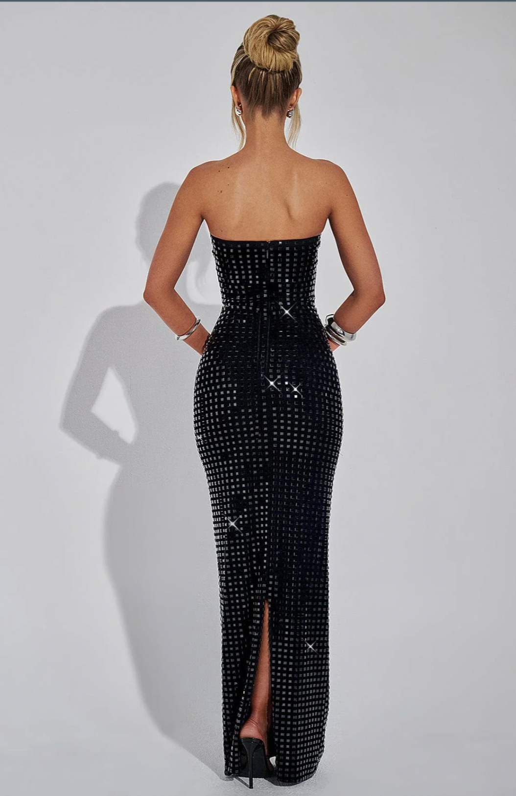 Lilou | Rhinestone Maxi Wedding Guest Dress