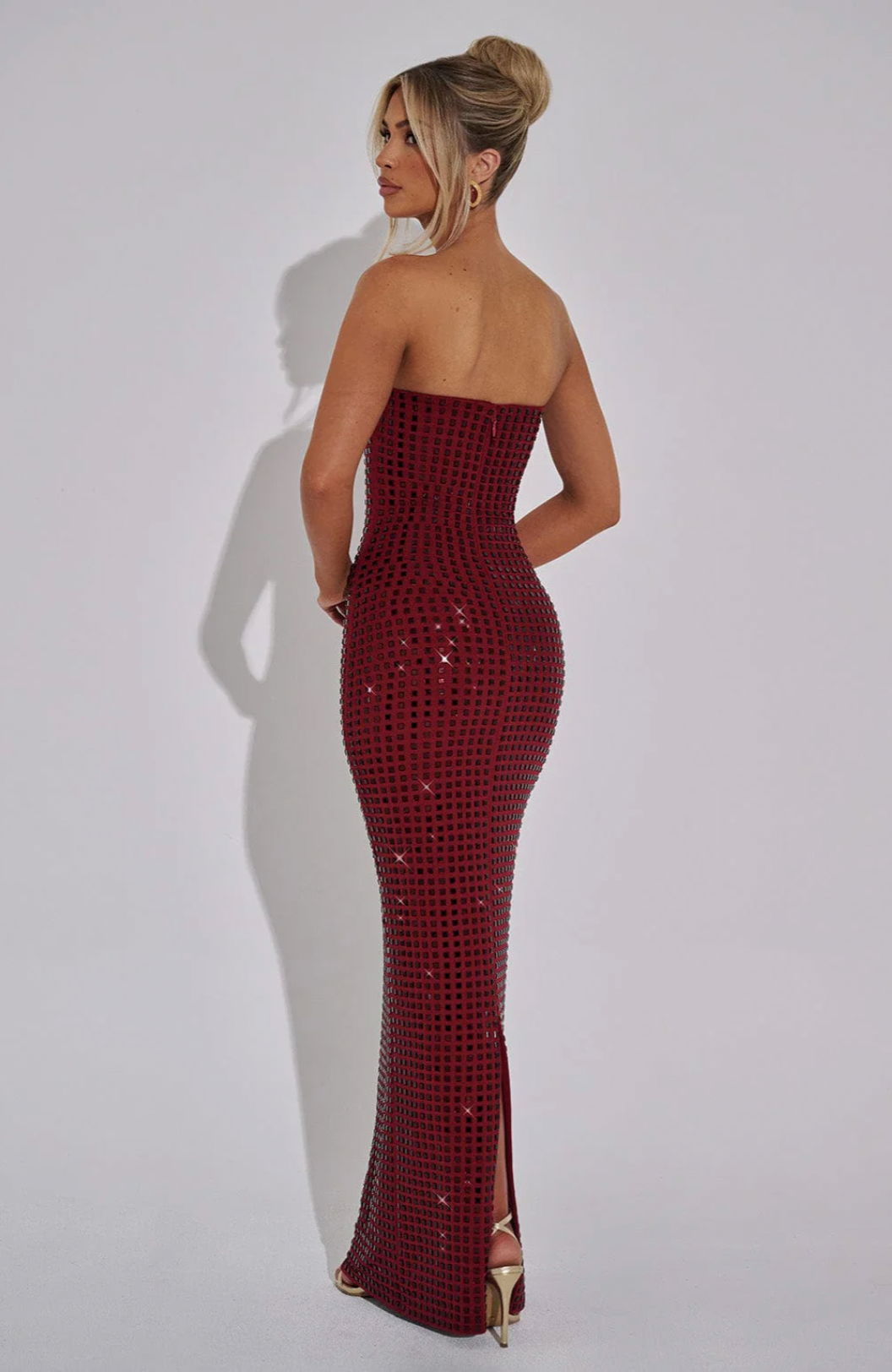 Lilou | Rhinestone Maxi Wedding Guest Dress