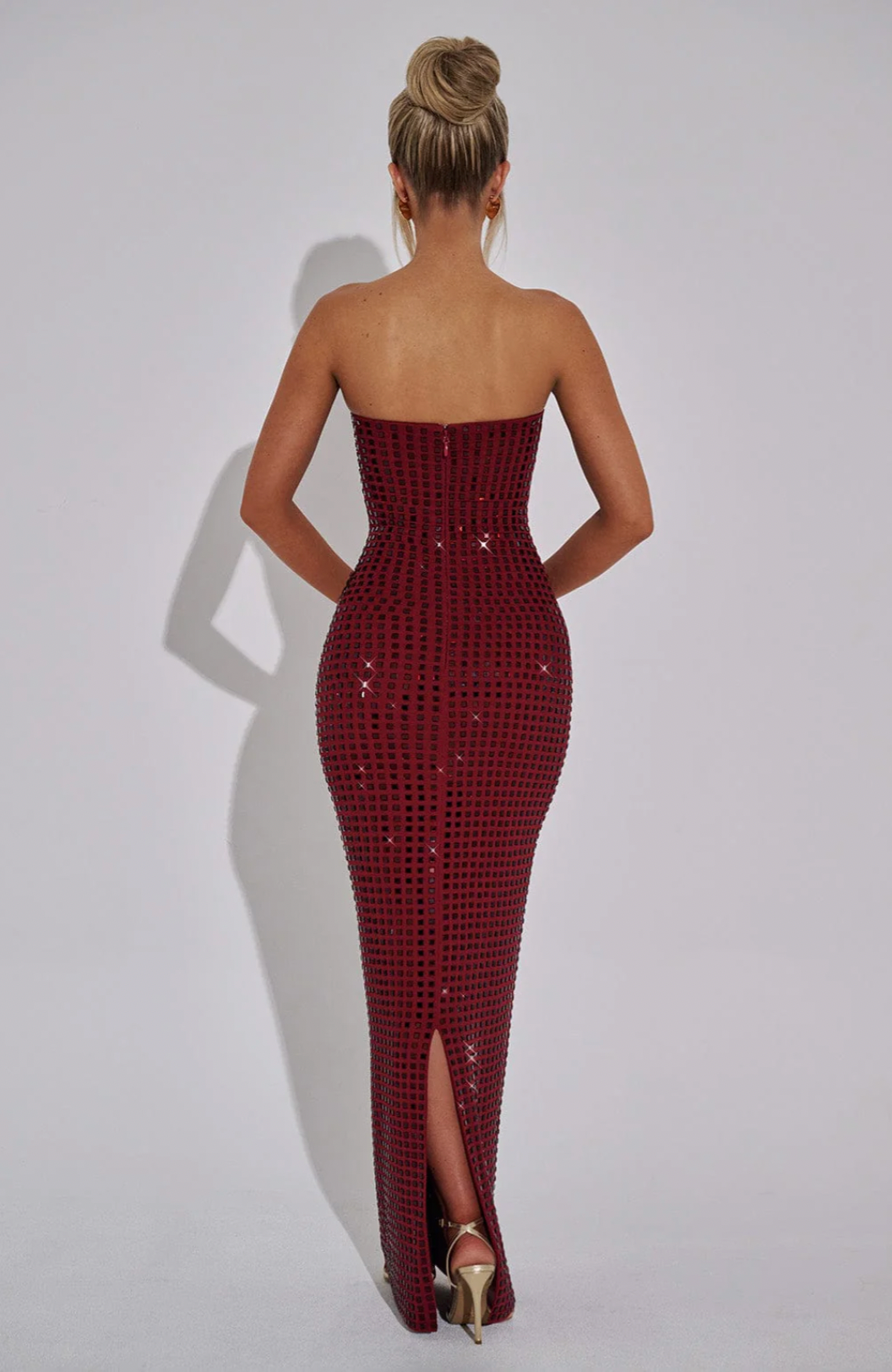 Lilou | Rhinestone Maxi Wedding Guest Dress