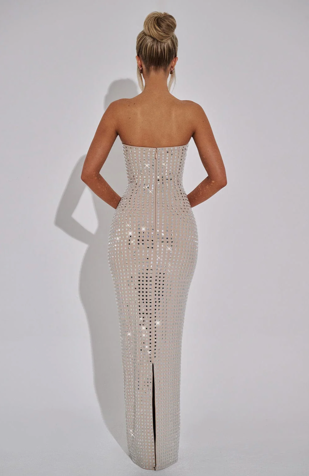 Lilou | Rhinestone Maxi Wedding Guest Dress