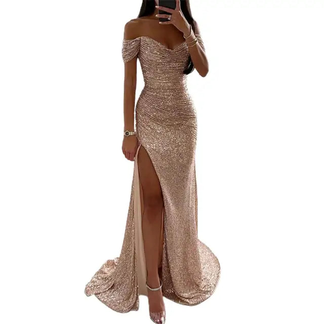 Avery | Off-Shoulder Evening Wedding Guest Dress