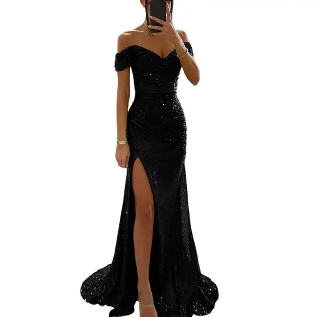 Avery | Off-Shoulder Evening Wedding Guest Dress