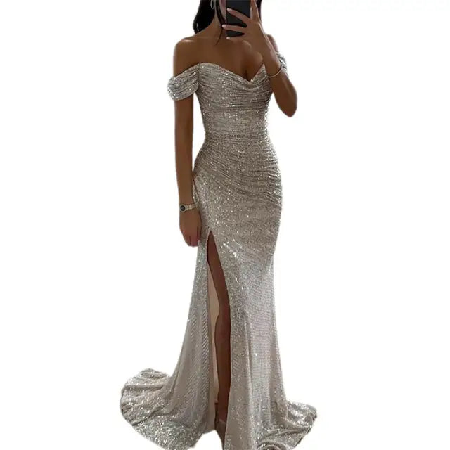 Avery | Off-Shoulder Evening Wedding Guest Dress