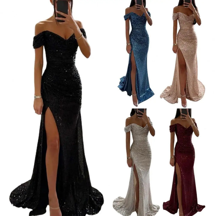 Avery | Off-Shoulder Evening Wedding Guest Dress