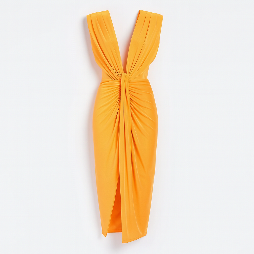 Valerie | Draped V-Neck Wedding Guest Dress