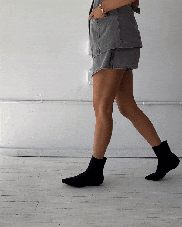 Knit Boots in Black
