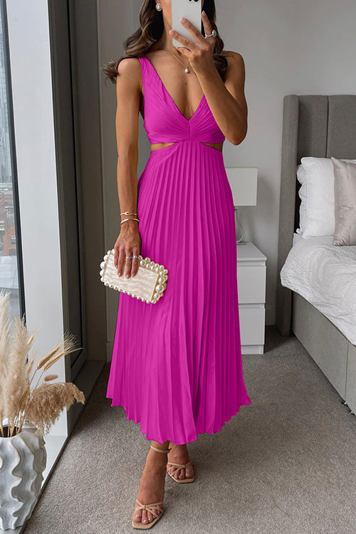 Alexandra | Pleated Maxi Wedding Guest Dress