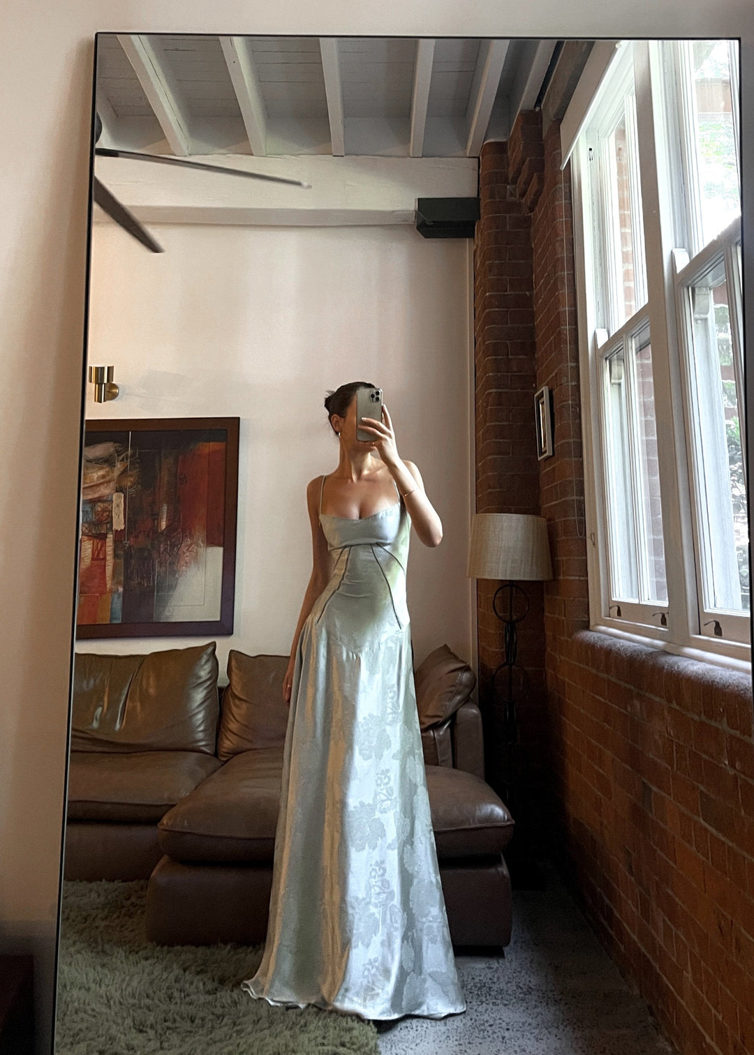 Elena | Satin Strap Maxi Wedding Guest Dress