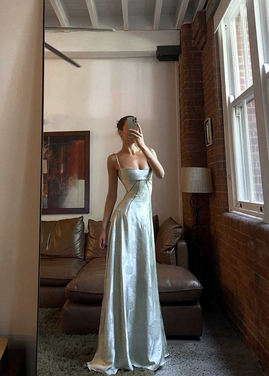 Elena | Satin Strap Maxi Wedding Guest Dress