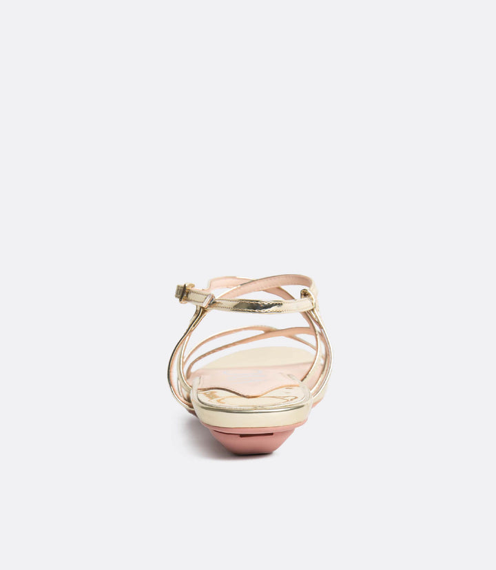 Strappy Sandals in Gold