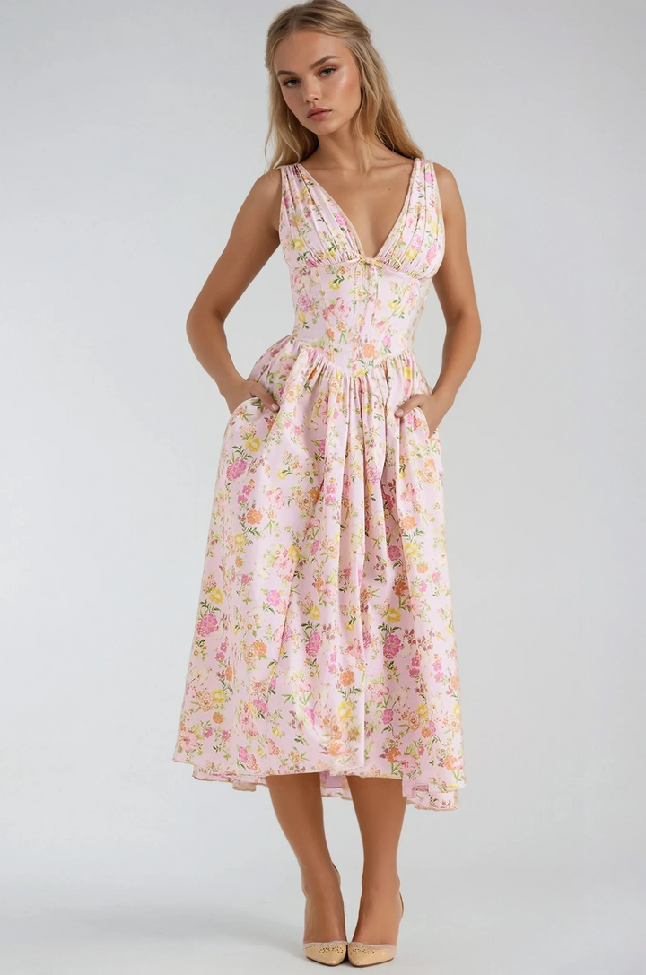Edith | Floral Summer Wedding Guest Dress