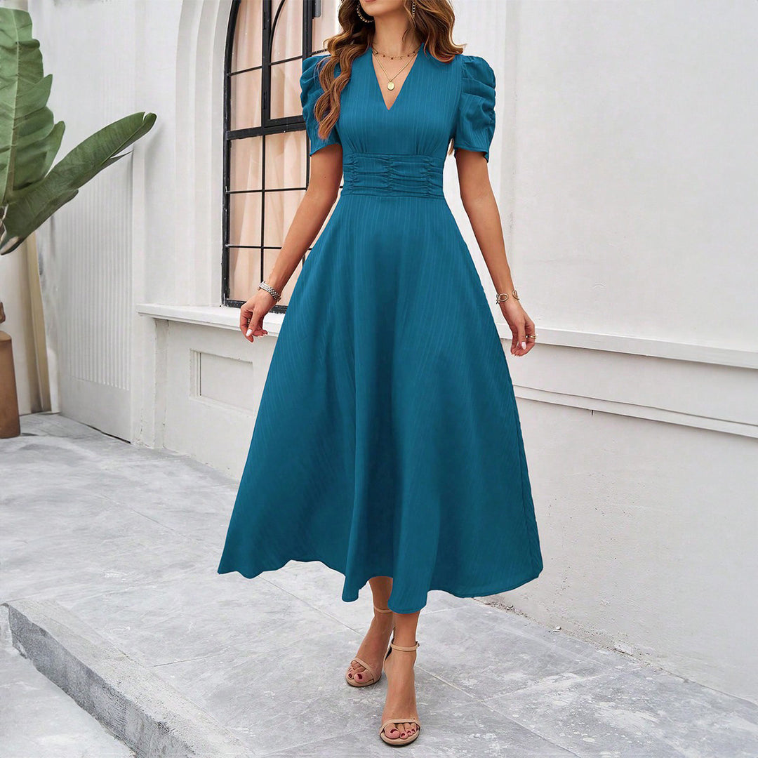 Aveline | Elegant Puff-Sleeve Dress
