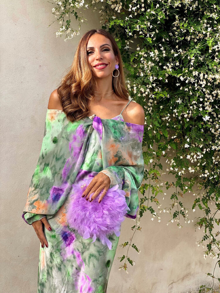 Blythe | Tie-Dye Maxi Wedding Guest Dress