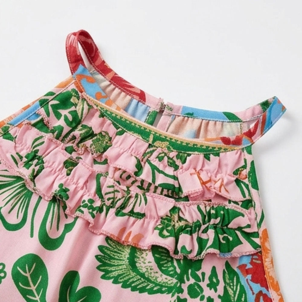Vivanya™ – Bold Floral Summer Maxi Dress