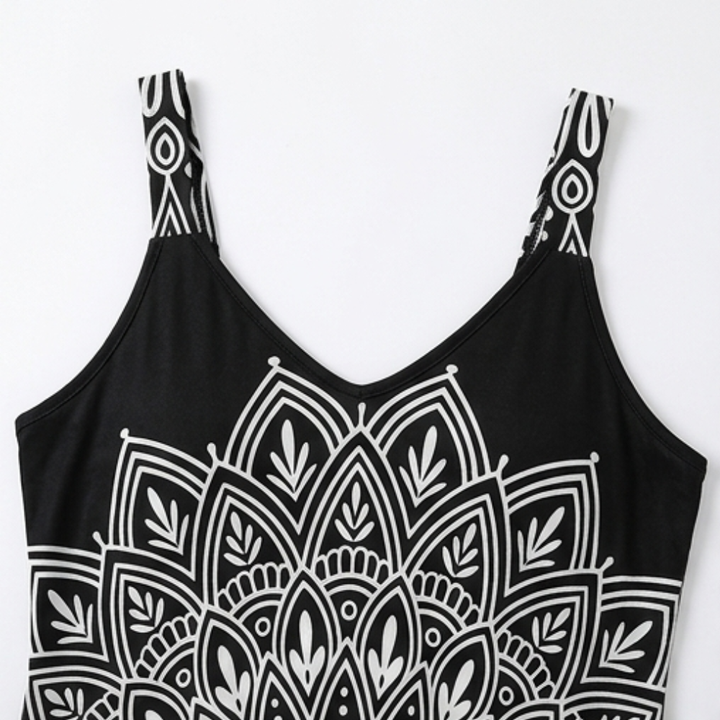 Mandara™ – Bohemian Mandala Maxi Dress