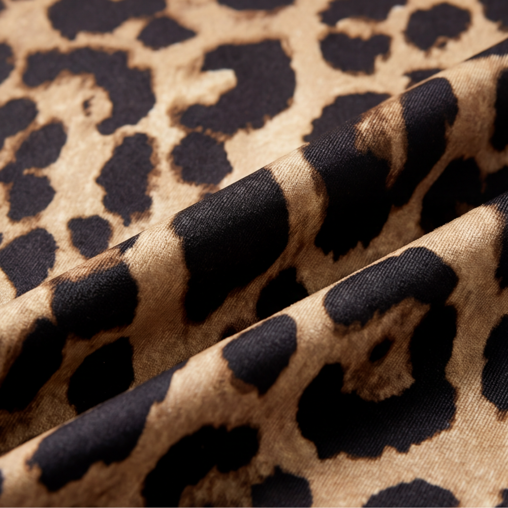 Luxora™ - Leopard Print Midi Dress