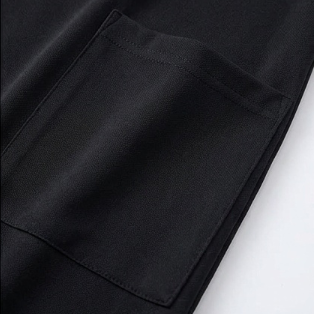 Soliva™ - Soft Square-Neck Pocket Dress