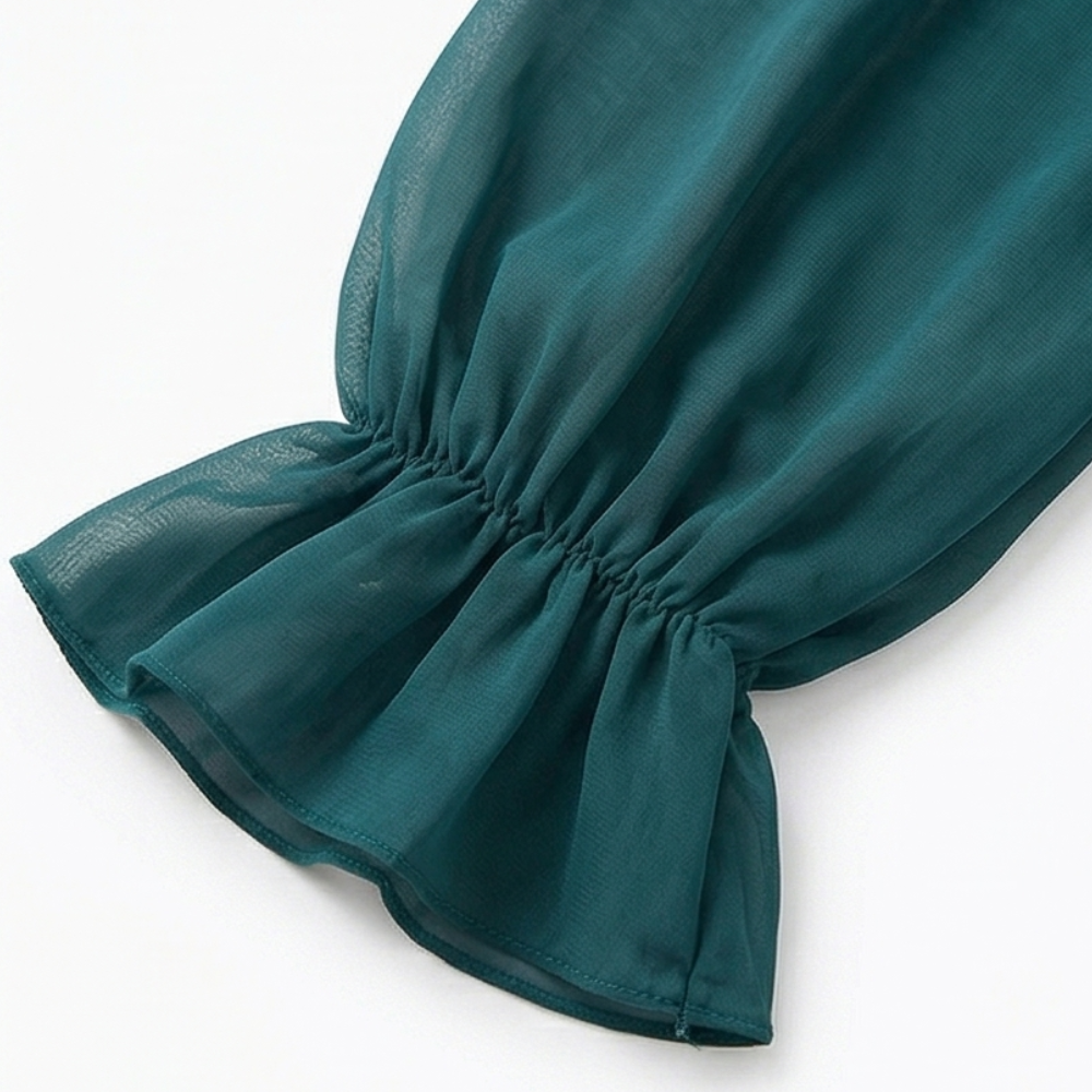 Keyfa™ – Pleated Ruffle Midi Dress