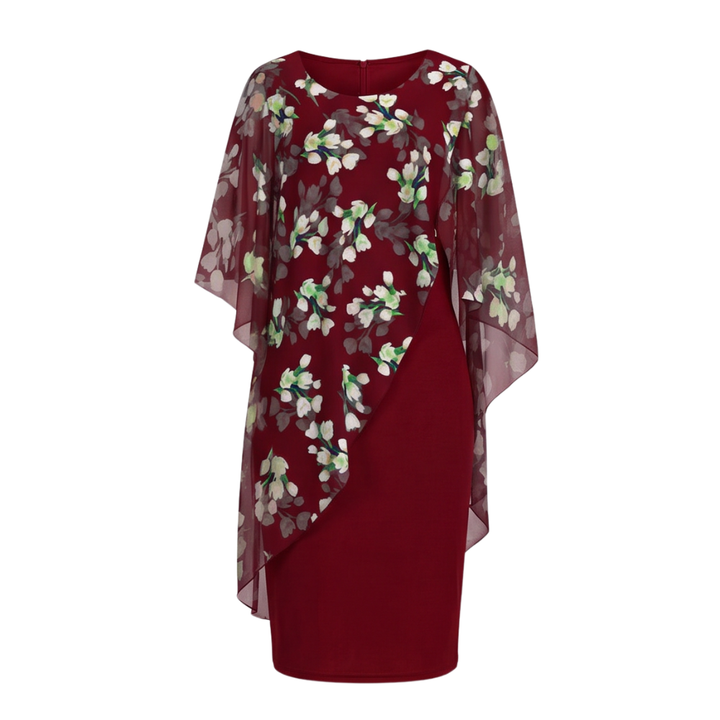 Florevia™ – Elegant Overlay Sheath Dress