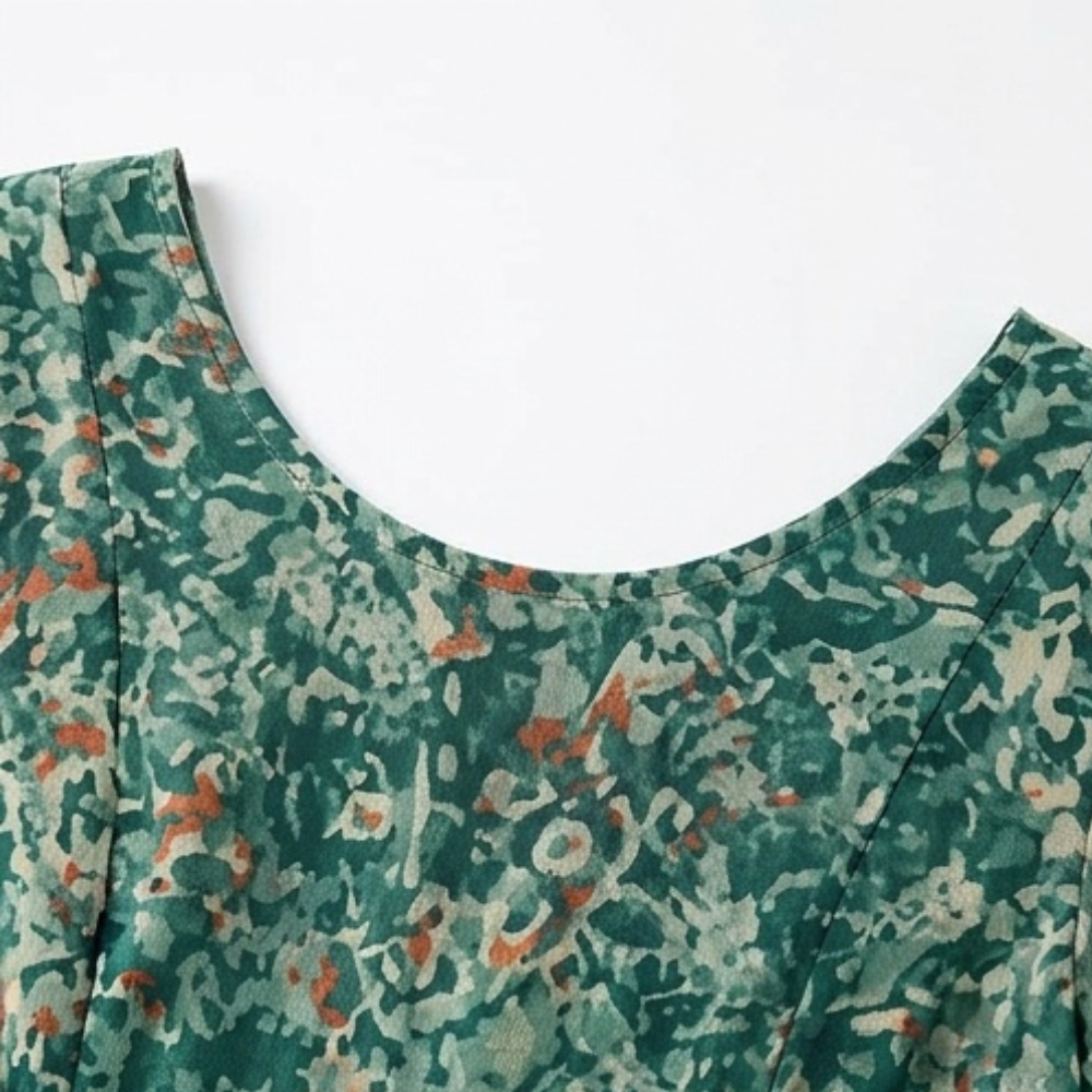 Kynara™ - Flutter-Sleeve Midi Dress for Easy Summer Elegance