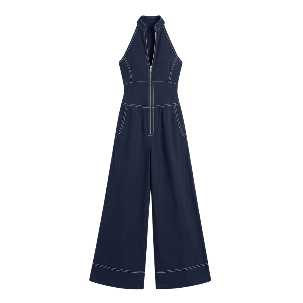 Lunelle™ – Sculpted Halter Jumpsuit