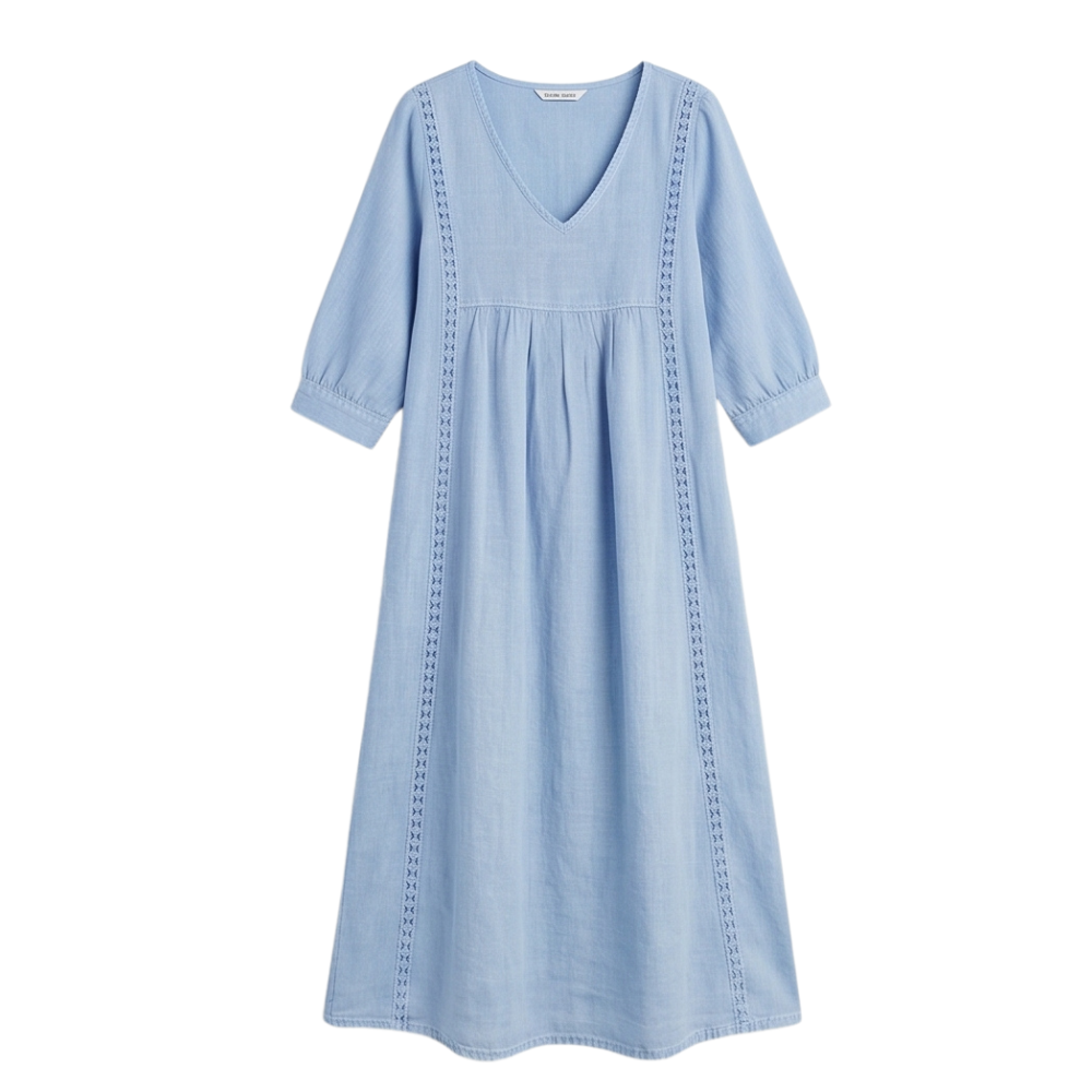 Virella™ – Relaxed Midi Dress with Pockets