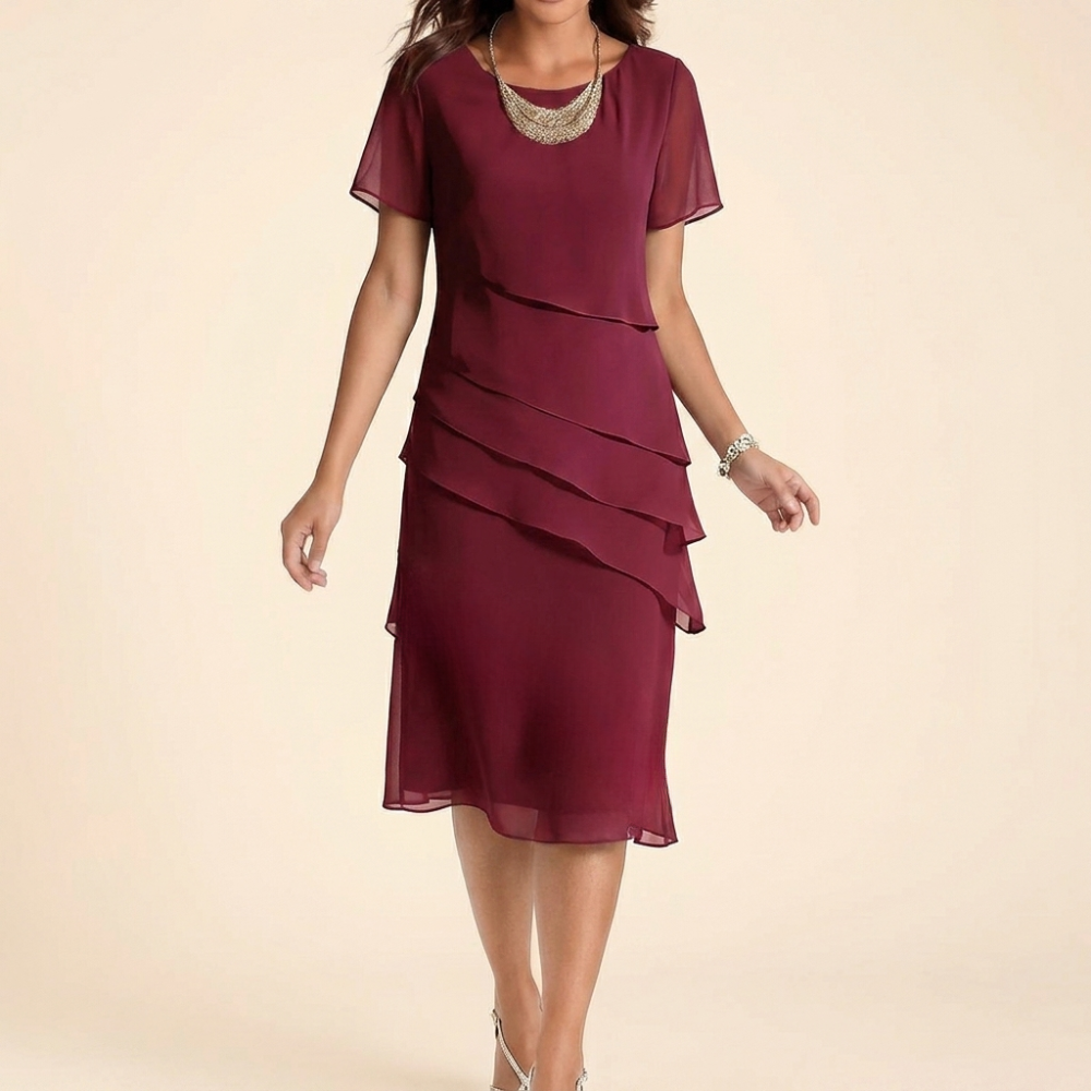 Velara™ – Elegant Midi Dress