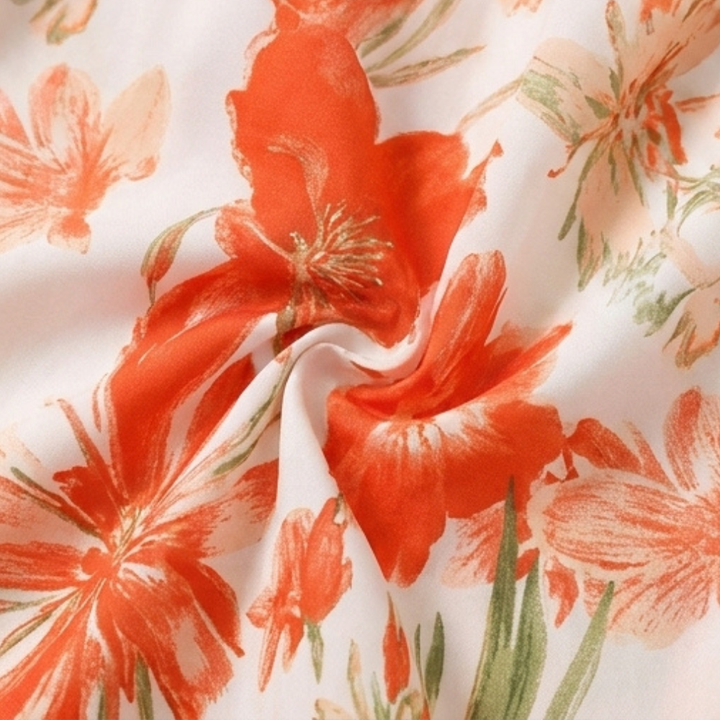 Florenza™ – Smocked Square-Neck Floral Maxi