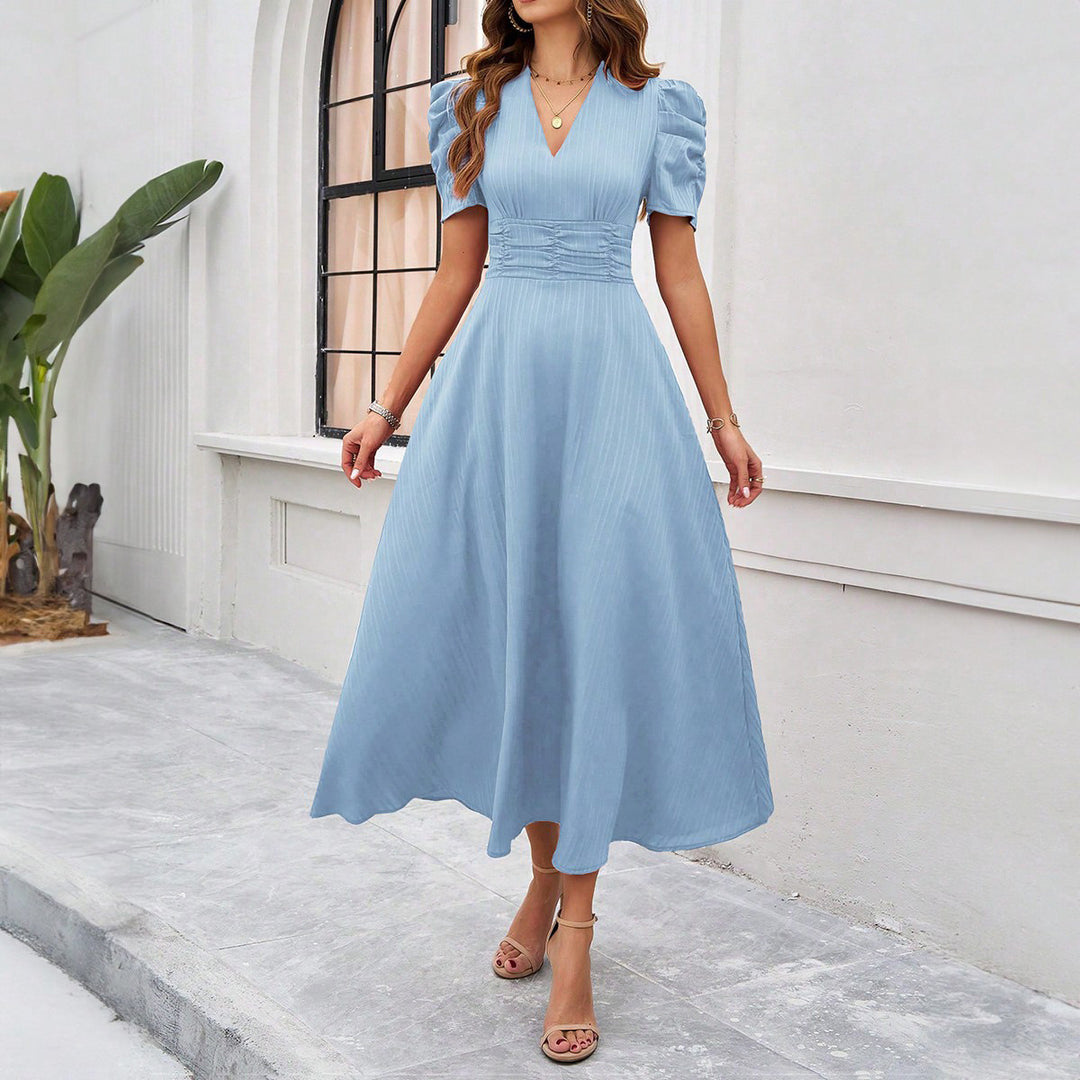 Aveline | Elegant Puff-Sleeve Dress
