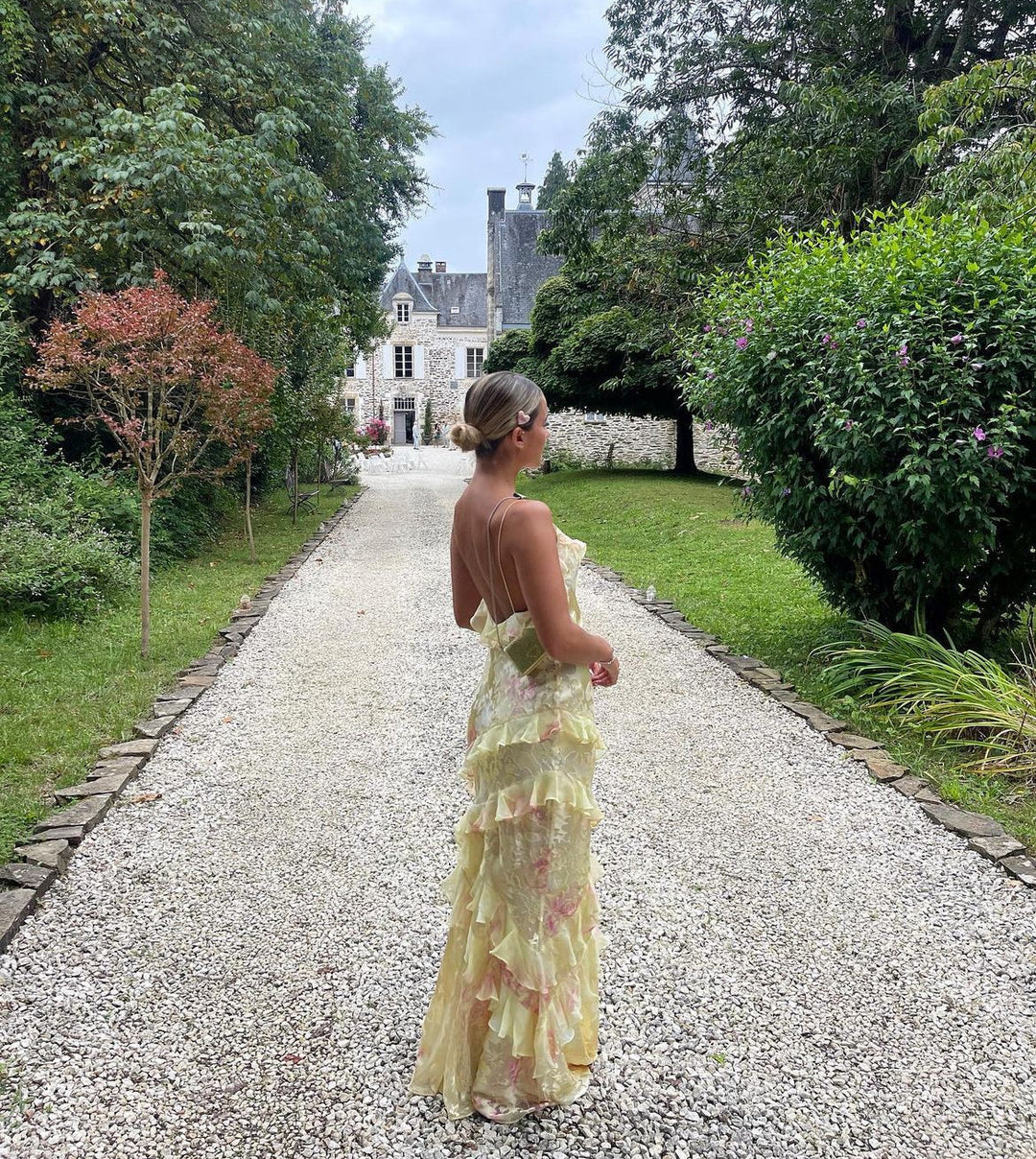 Katherine | Ruffle Maxi Wedding Guest Dress