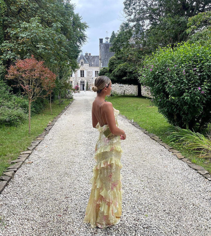 Katherine | Ruffle Maxi Wedding Guest Dress