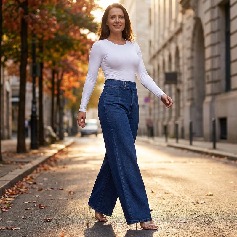 Natalia | Linen Wide-Leg Pants