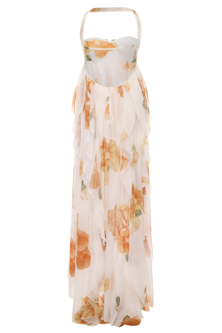 Gwen | Halter Maxi Wedding Guest Dress