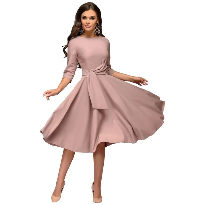 Emily | Elegant Swing Wedding Guest Dress