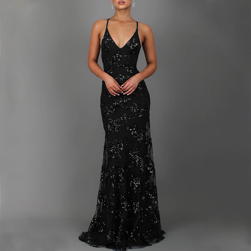 Bianca | Sparkling Slit Wedding Guest Dress