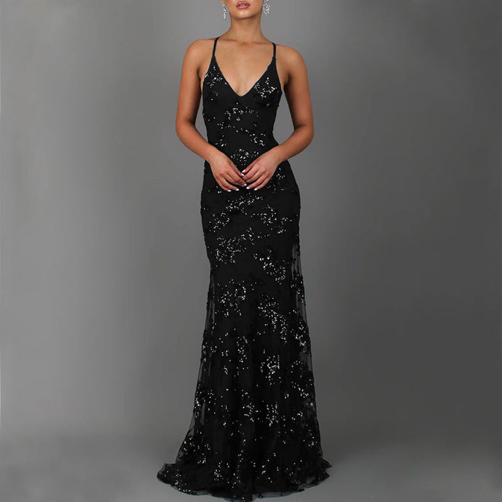 Bianca | Sparkling Slit Wedding Guest Dress