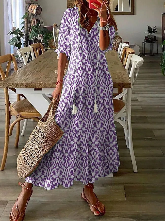Beatrice - Flattering Maxi Boho Dress