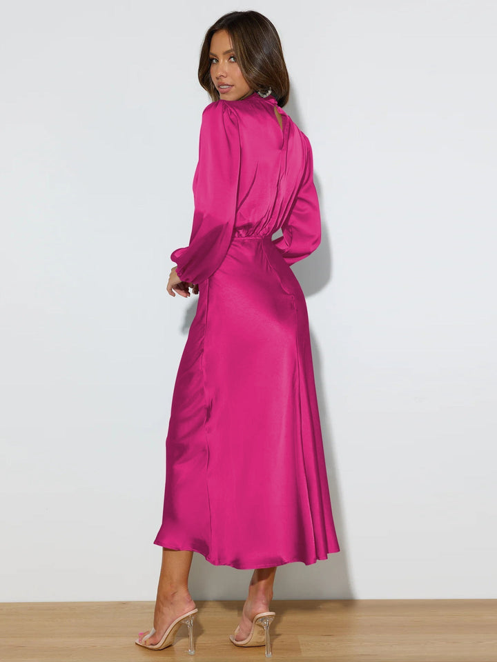 Orla | Satin Bodycon Wedding Guest Dress