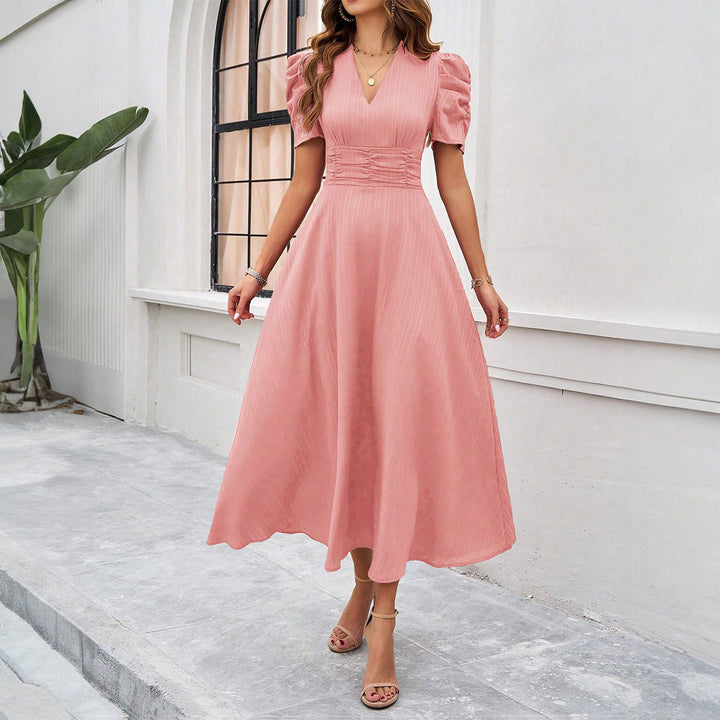 Aveline | Elegant Puff-Sleeve Dress