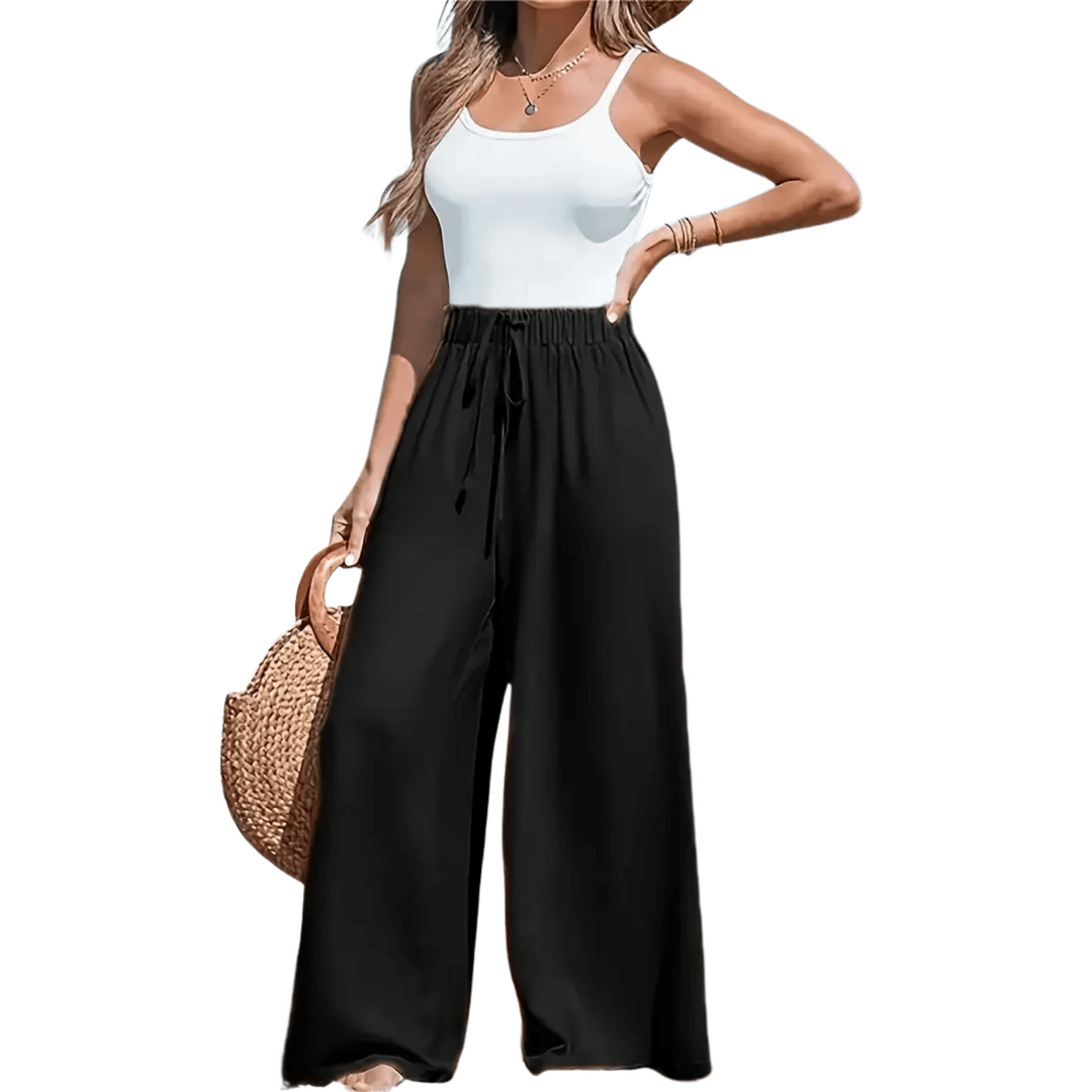 Liv | Linen High-Waisted Trousers