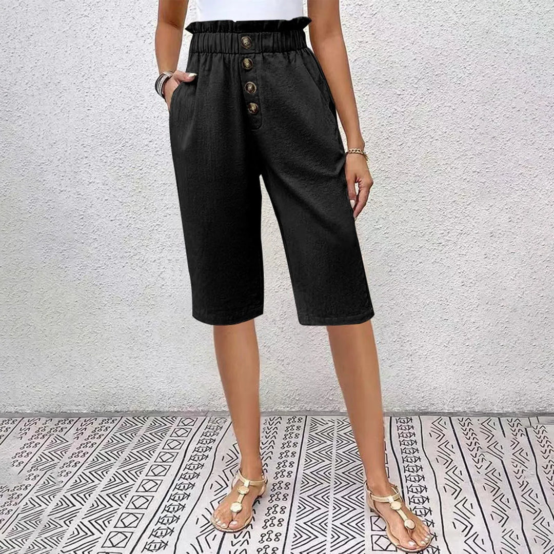 Éloane | Linen-Cotton Bermuda Shorts