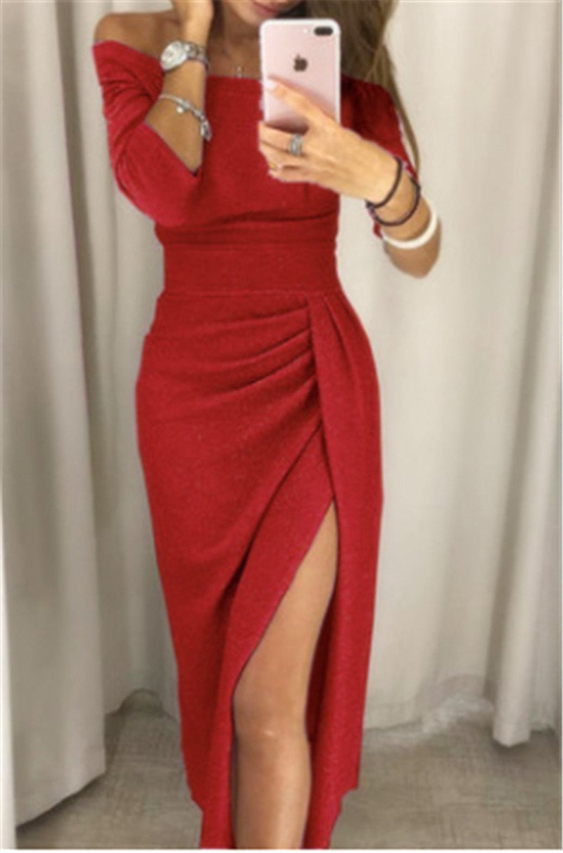 Aurora | Shiny Evening Wedding Guest Dress