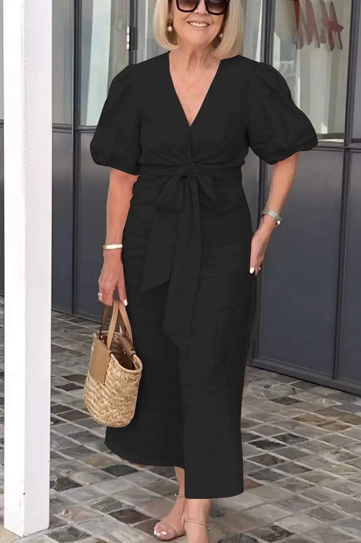 Zoe™ Cotton V-Neck Dress