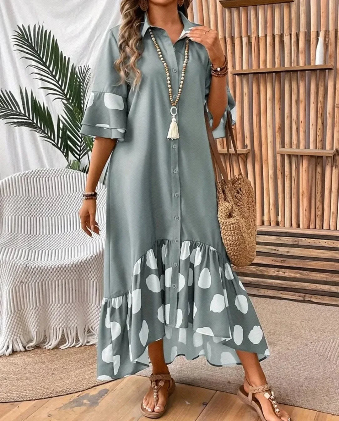 Dora™ - Polka Dot Flared Dress