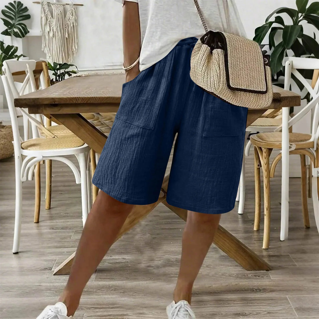 Sienna | Linen-Cotton Shorts