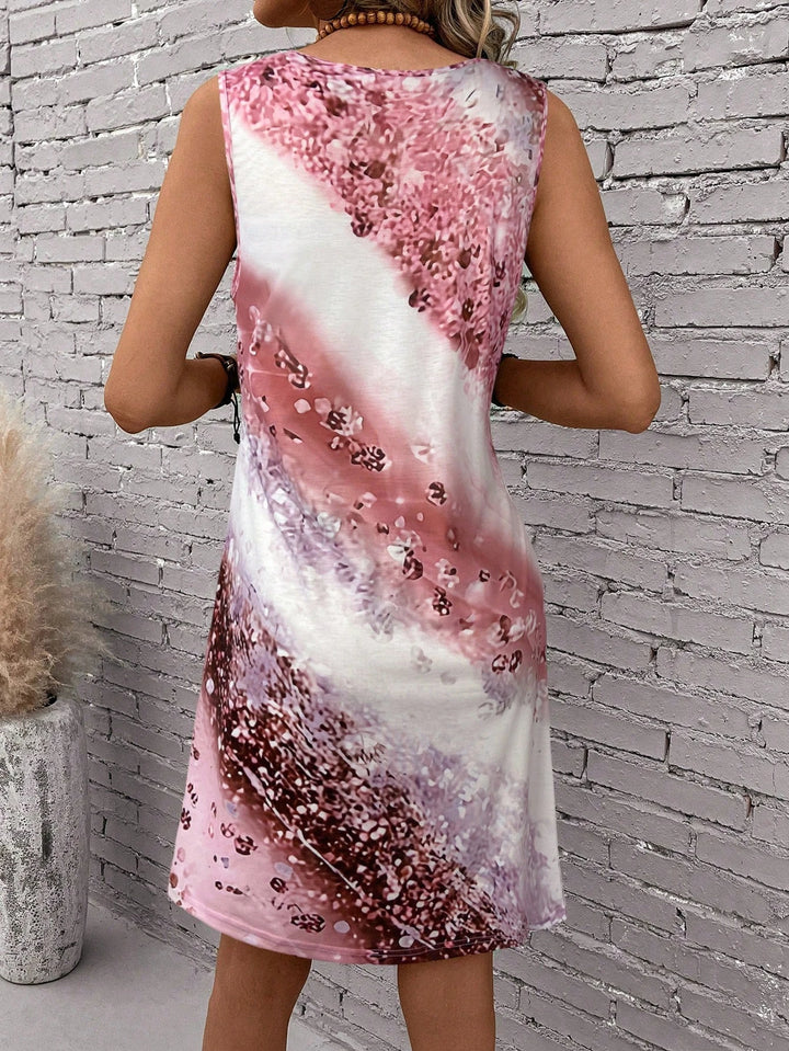 Thea™ - Sleeveless Boho Print Dress