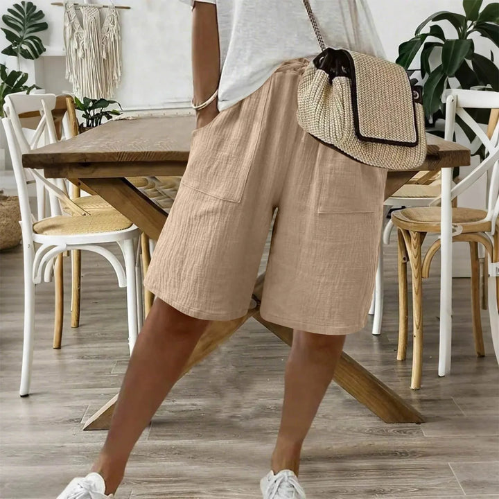 Sienna | Linen-Cotton Shorts